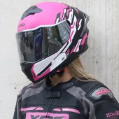Helma na moto XRC Recon pink/blk/wht