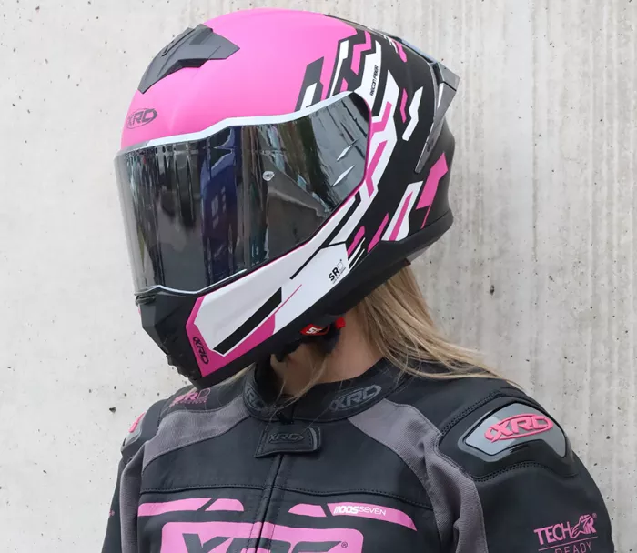 Helma na moto XRC Recon pink/blk/wht