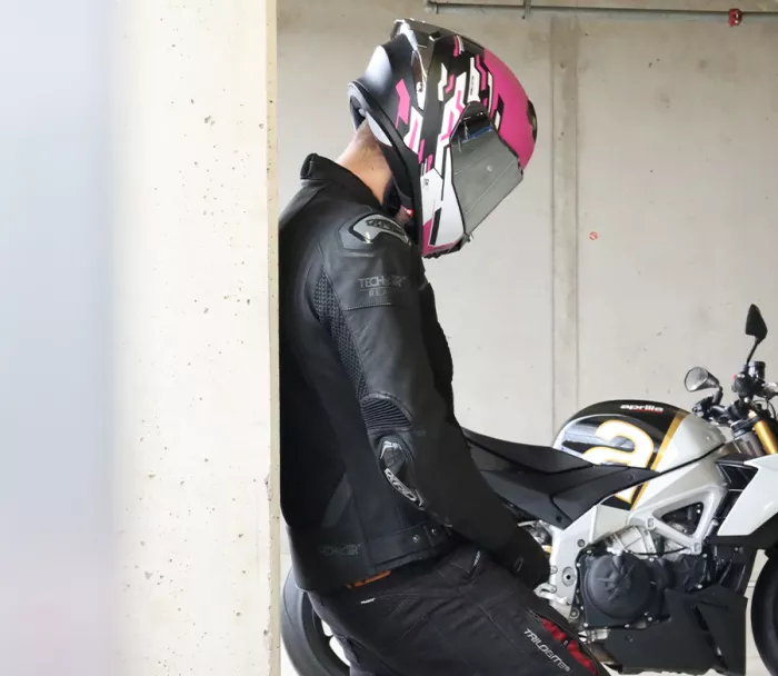 Helma na moto XRC Recon pink/blk/wht