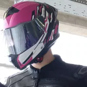 Helma na moto XRC Recon pink/blk/wht