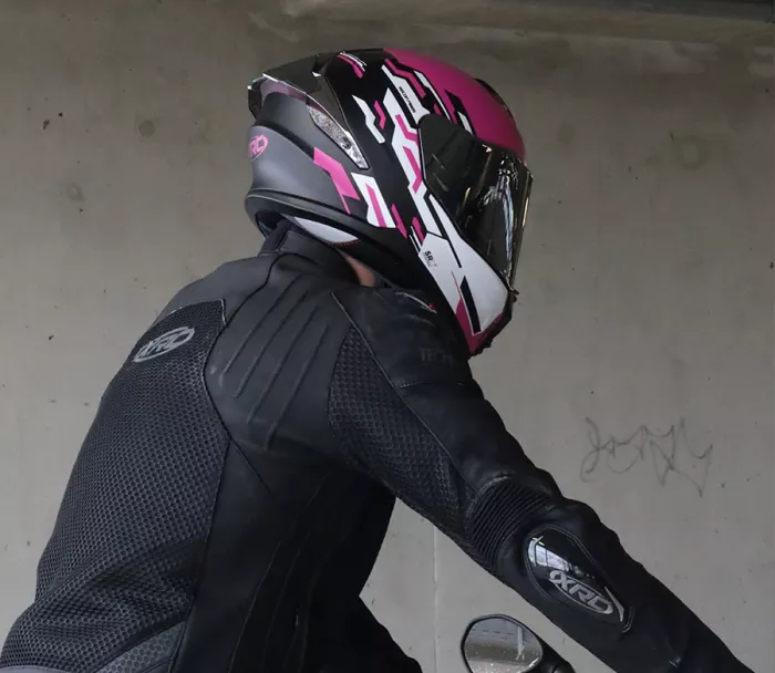 Helma na moto XRC Recon pink/blk/wht