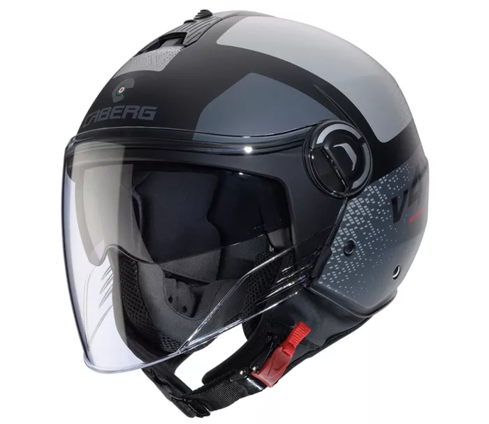 Otevřená helma Caberg Riviera V4X Alpha matt black/anthracite/grey