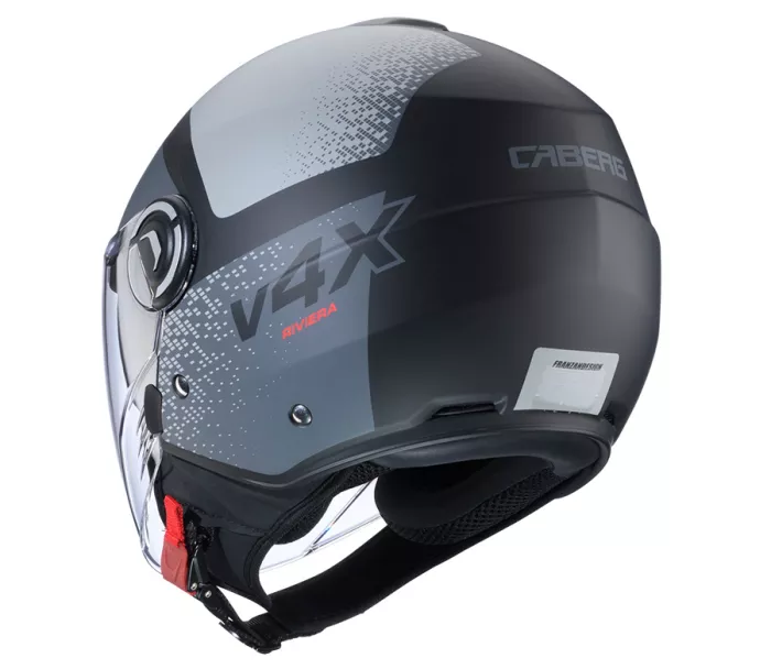 Otevřená helma Caberg Riviera V4X Alpha matt black/anthracite/grey