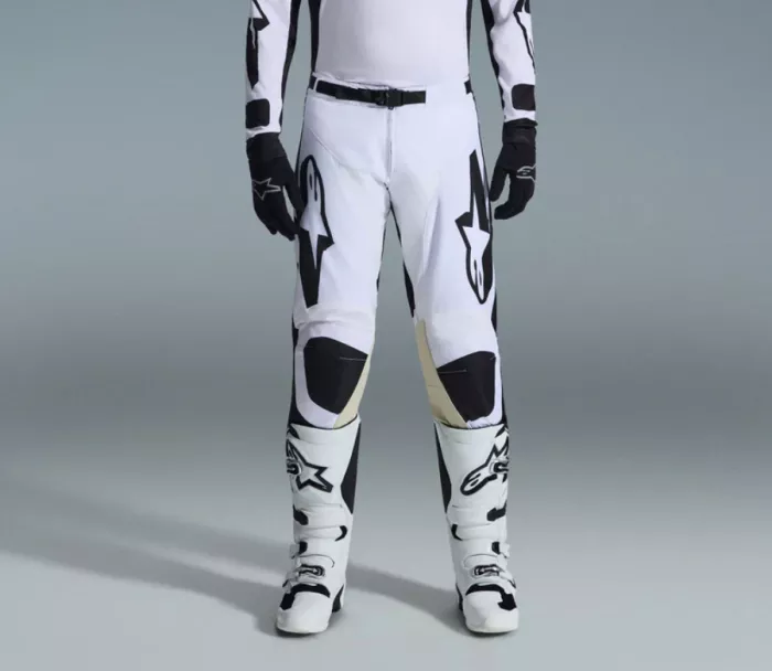Kalhoty na motokros 2026 Alpinestars Racer Riway white/black