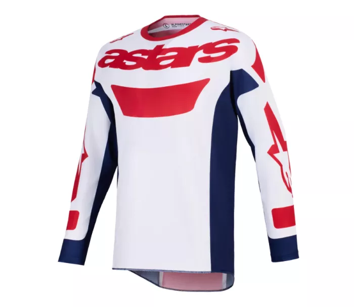 MX dres 2026 Alpinestars Racer Riway white/blue/red