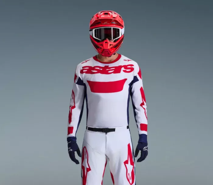 MX dres 2026 Alpinestars Racer Riway white/blue/red