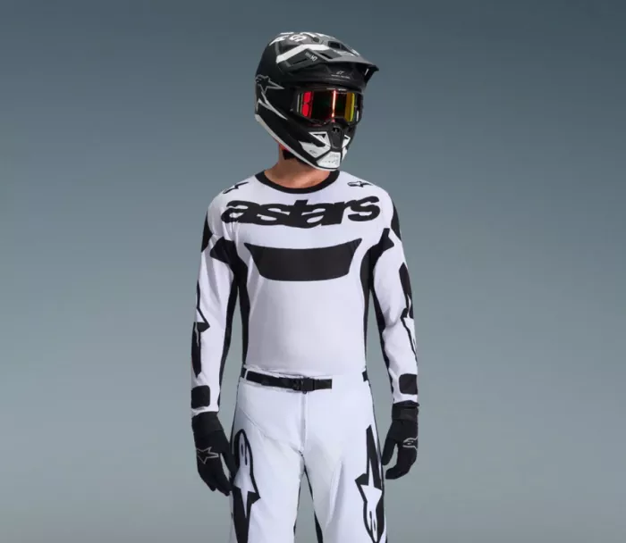 Motokrosový dres 2026 Alpinestars Racer Riway white/black
