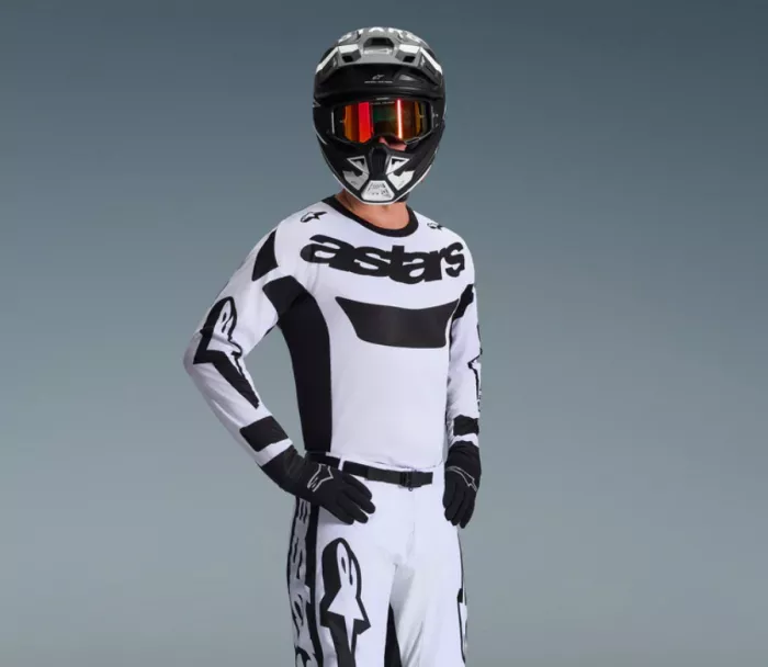 Motokrosový dres 2026 Alpinestars Racer Riway white/black