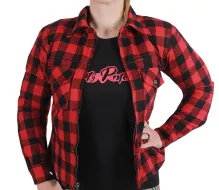 Dámská kevlarová košile Rusty Pistons RPSWW42 Rixby red/black