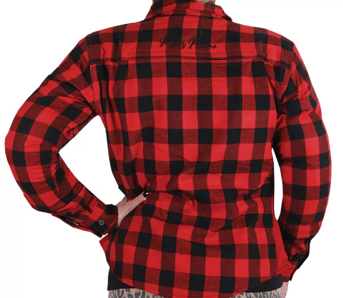 Dámská kevlarová košile Rusty Pistons RPSWW42 Rixby red/black