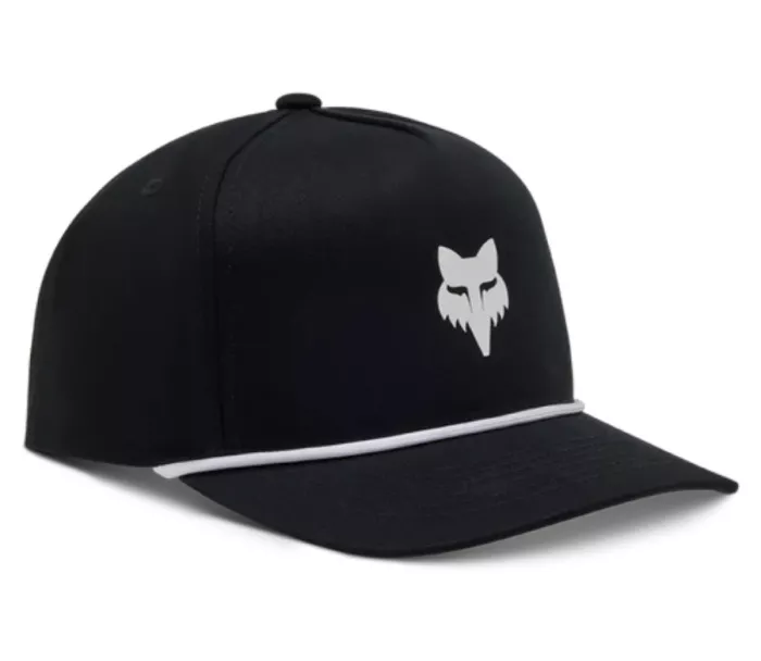 Fox Head Rope Hat Black