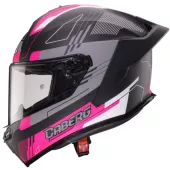 Helma na moto Caberg Roxter Colt matt black/fuchsia/white