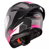 Helma na moto Caberg Roxter Colt matt black/fuchsia/white