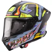 Helma na moto Caberg Roxter Hunter matt black/grey/yellow fluo