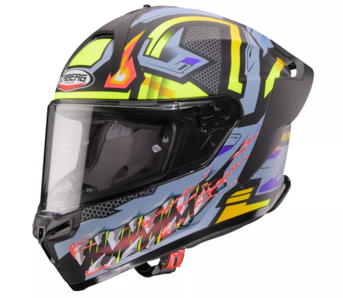 Helma na moto Caberg Roxter Hunter matt black/grey/yellow fluo