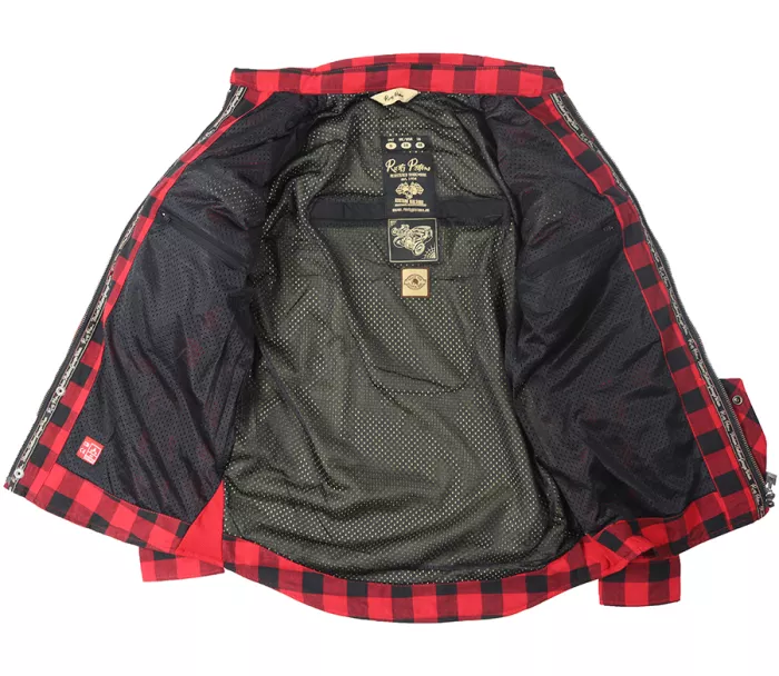 Dámská kevlarová košile Rusty Pistons RPSWW42 Rixby red/black