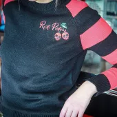 Dámský svetr Rusty Pistons RPSWW50 Cutter black/red