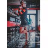 Dámský svetr Rusty Pistons RPSWW50 Cutter black/red