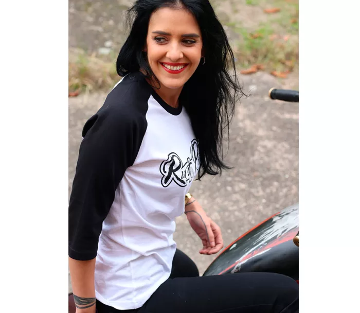 Dámské tričko Rusty Pistons RPTSW46 Nocatee Chick Rulez 3/4 white/black