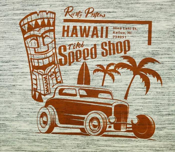 Tričko Rusty Pistons RPTSM42 Tiki grey