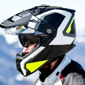 Adventure helma Caberg Tanami Scram matt black/grey/yellow fluo