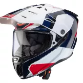 Helma na motorku Caberg Tanami Scram white/red/blue