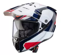 Helma na motorku Caberg Tanami Scram white/red/blue