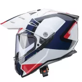 Helma na motorku Caberg Tanami Scram white/red/blue