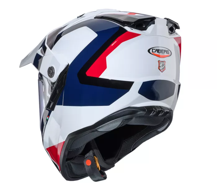 Helma na motorku Caberg Tanami Scram white/red/blue