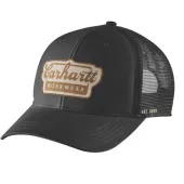 CARHARTT Twill Mesh-Back Script Patch cap black