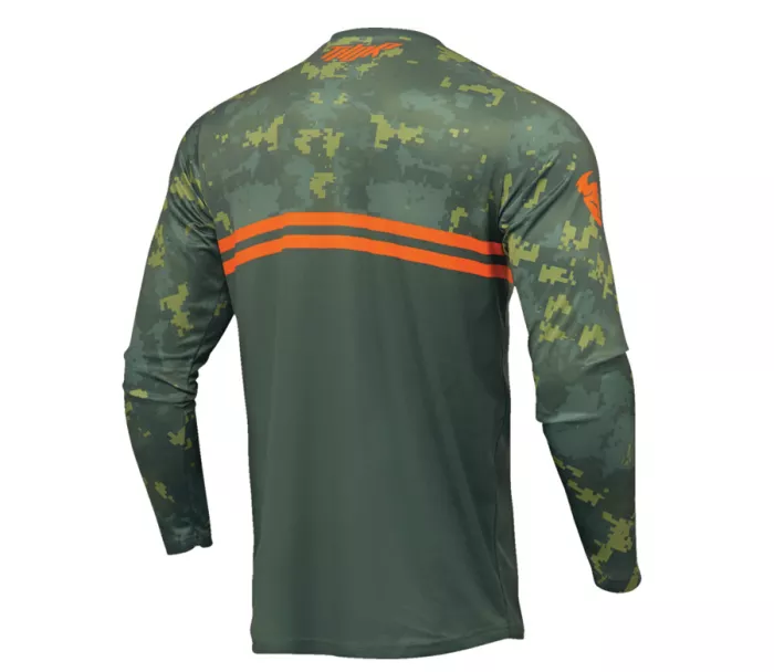 Dětský motokrosový dres Thor Sector Digi Forest dres green/camo