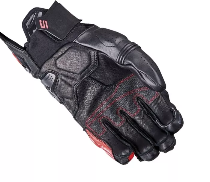 Rukavice na moto Five SF1 Evo black/fluo red
