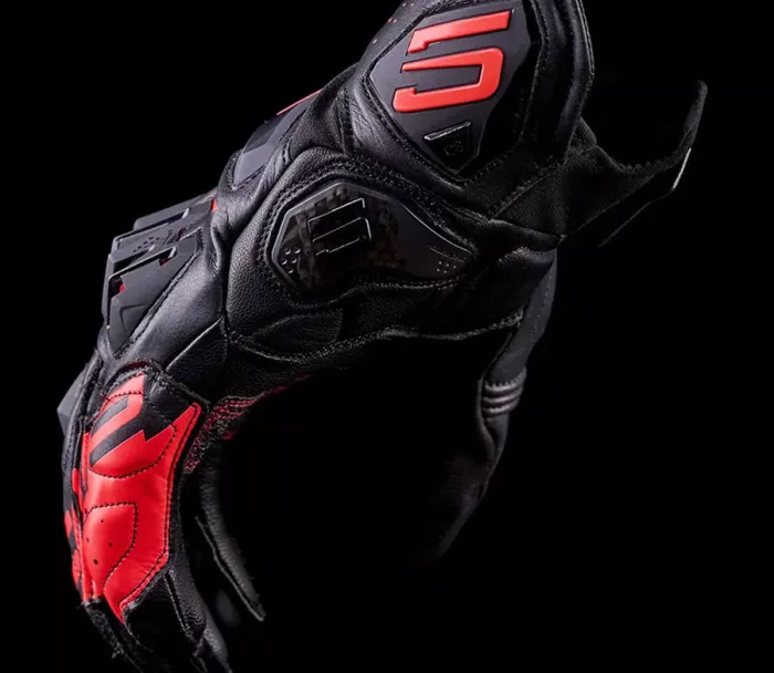 Rukavice na moto Five SF1 Evo black/fluo red