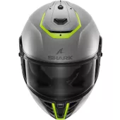 Helma na moto Shark SPARTAN RS BLANK Mat SP Silver Yellow Silver/SYS