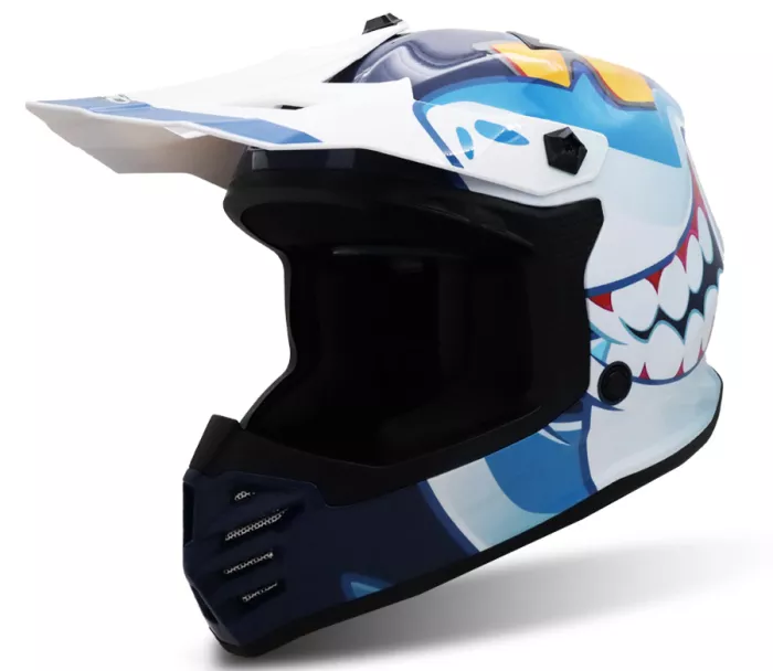 Dětská helma XRC MX Sharker blue