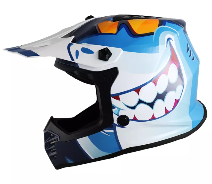 Dětská helma XRC MX Sharker blue