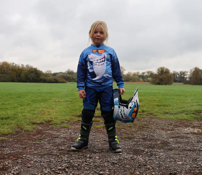 Dětská helma XRC MX Sharker blue