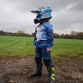 Dětská helma XRC MX Sharker blue
