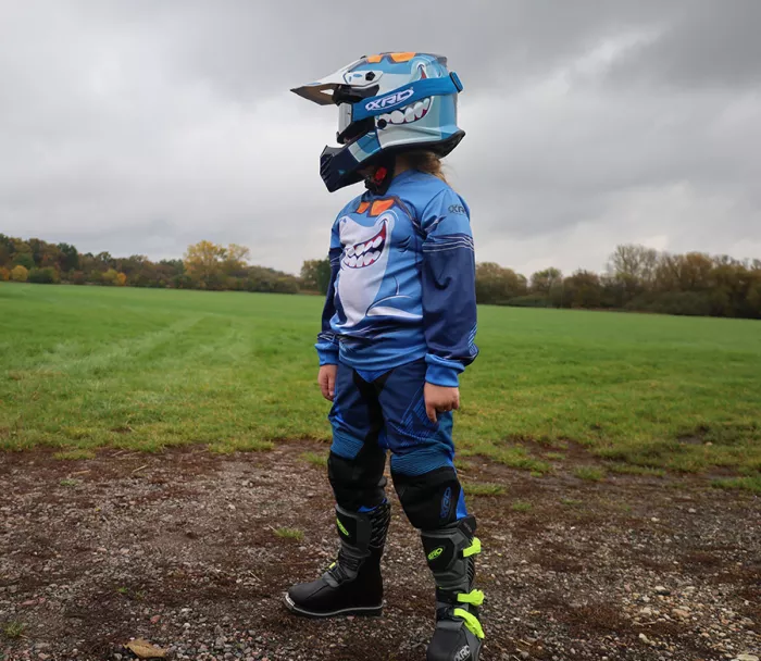 Dětská helma XRC MX Sharker blue