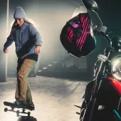 Helma na moto Shark KVV RIDILL 2 ASSYA Black Violet