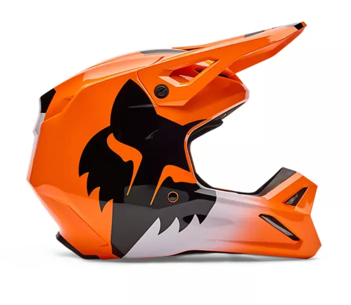 Dětská helma Fox V1 Shield Fluorescent Orange