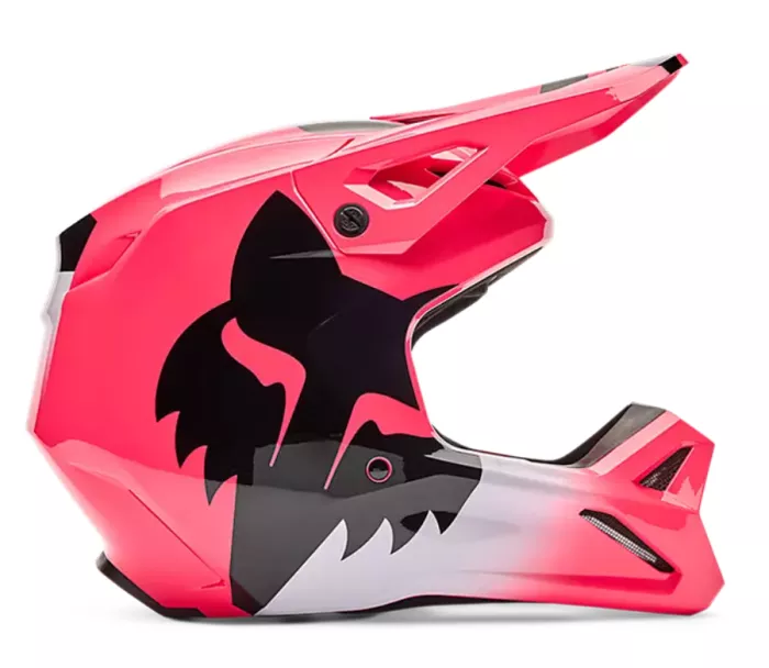 Motokrosová helma Fox V1 Shield Helmet, Pink
