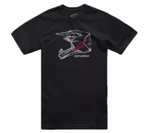 Pánské tričko 2024 Alpinestars MX helmet CSF black