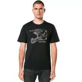 Pánské tričko 2024 Alpinestars MX helmet CSF black