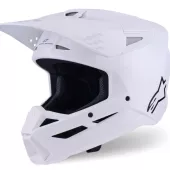 Helma na motokros 2026 Alpinestars SM3 Solid white glossy