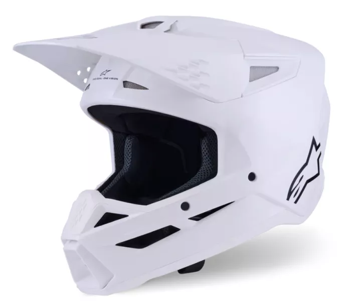 Helma na motokros 2026 Alpinestars SM3 Solid white glossy