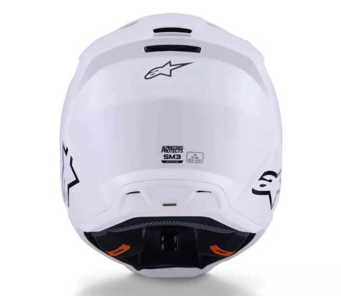 Helma na motokros 2026 Alpinestars SM3 Solid white glossy