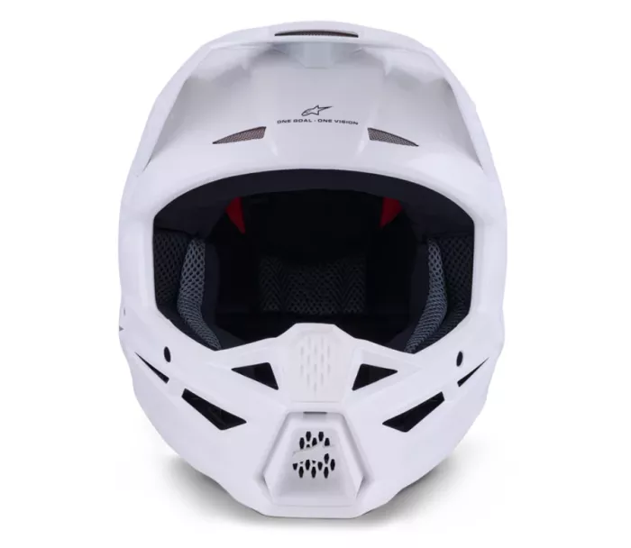 Helma na motokros 2026 Alpinestars SM3 Solid white glossy