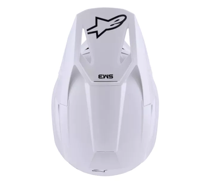 Helma na motokros 2026 Alpinestars SM3 Solid white glossy