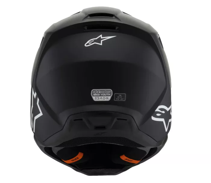 Dětská helma 2025 Alpinestars SM3 Solid black matt helmet